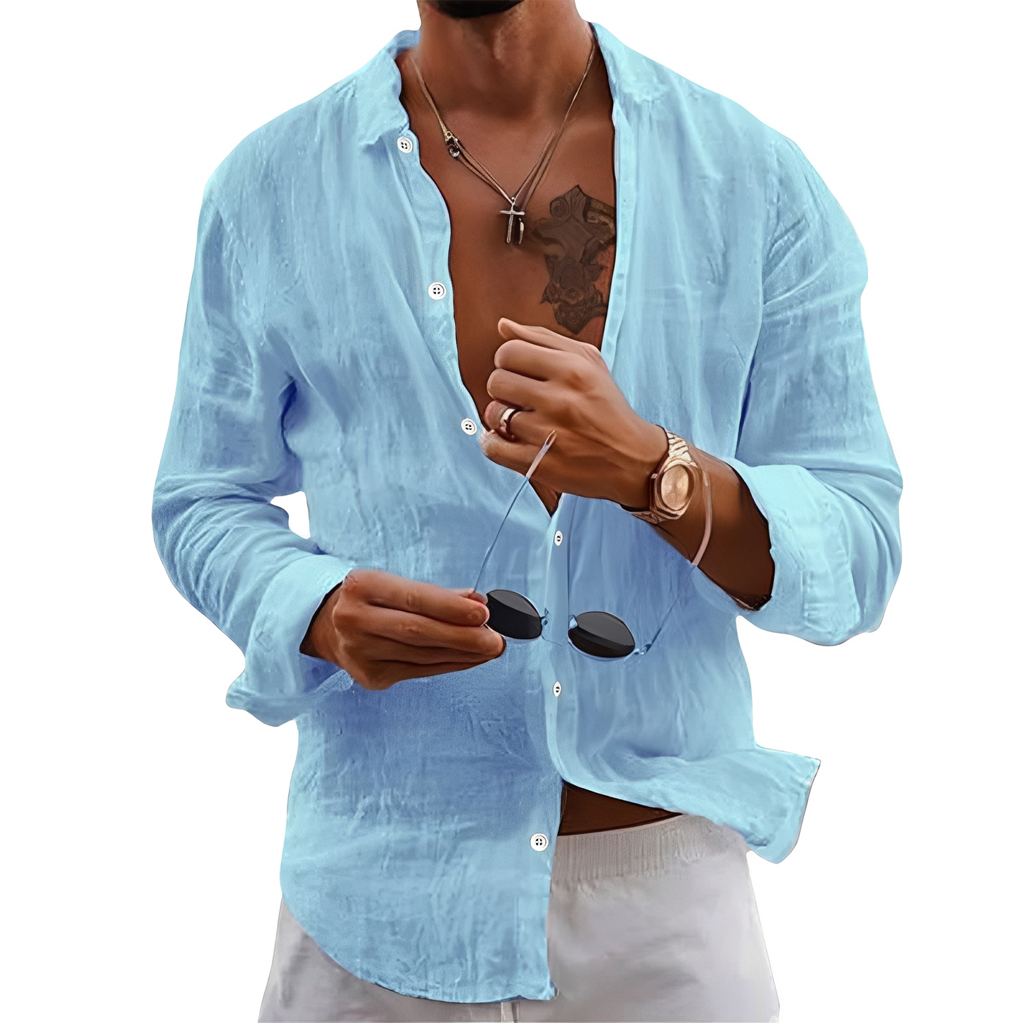 Nalley Herren Sommerhemden Elegantes Design