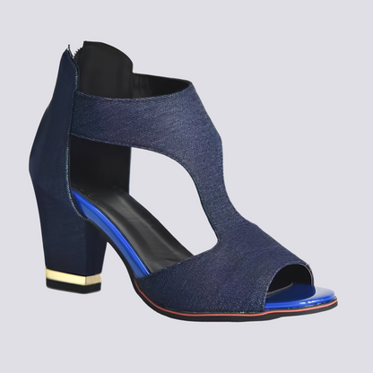 Damen Sandaletten Reißverschluss Elegantes Design