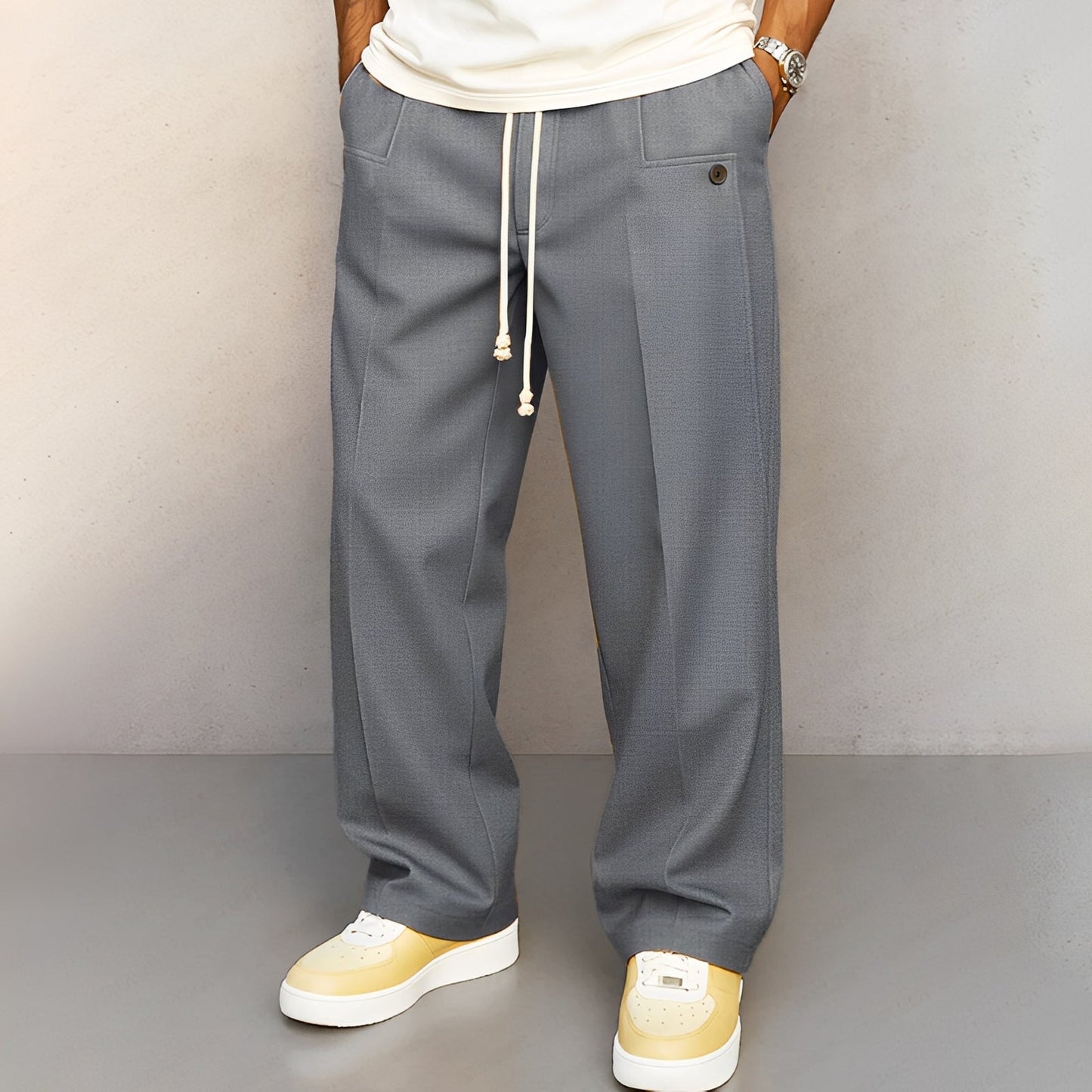 Conor Herrenhose Gerader Schnitt Kordelzug Bequem