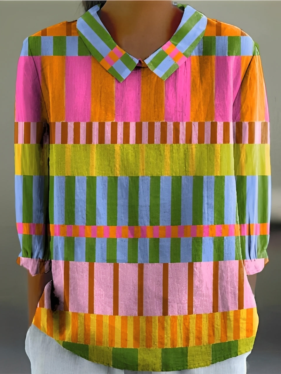 Damen-Shirt mit Print Locker Geschnitten - Norvielle