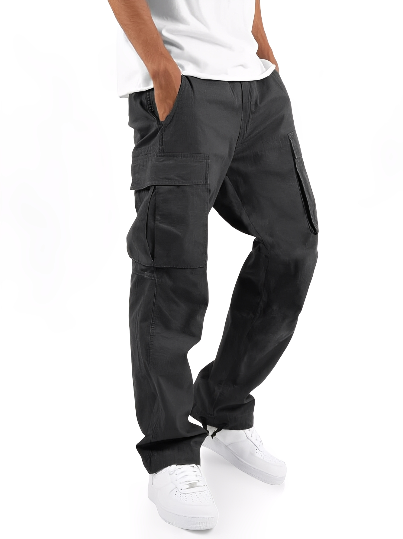 Cooper Herren Cargohose Bequem Kordelzug