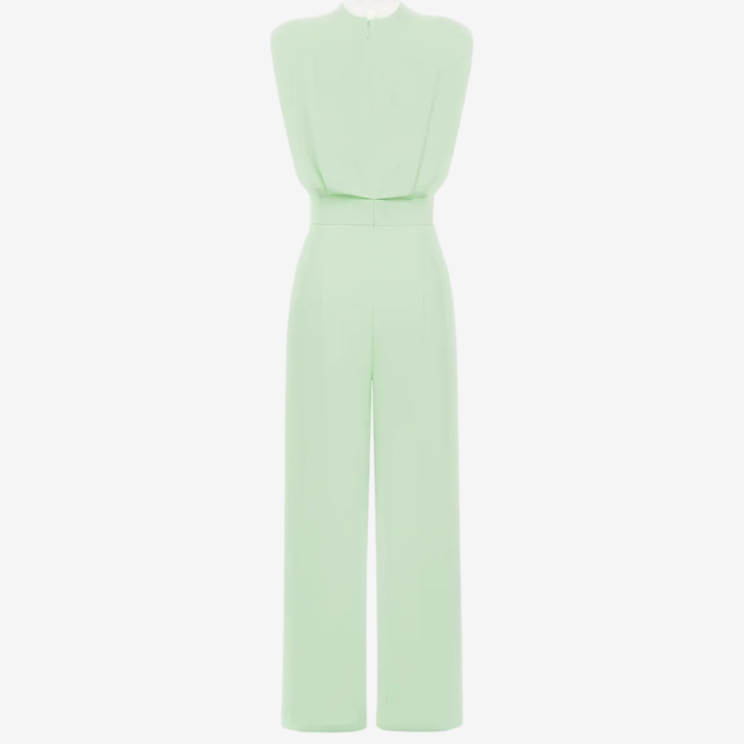Damen Ärmellose Jumpsuit Weites Bein