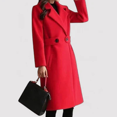 Talia Damen Eleganz Mantel Gürtel