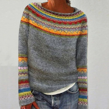 Damen Strickpullover Kurz Grob