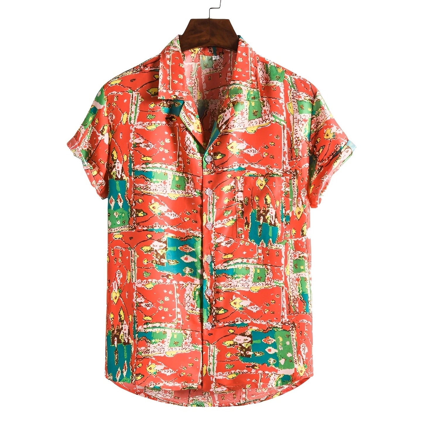 Nattan Herren Sommerhemd Leichtes Design Weiß