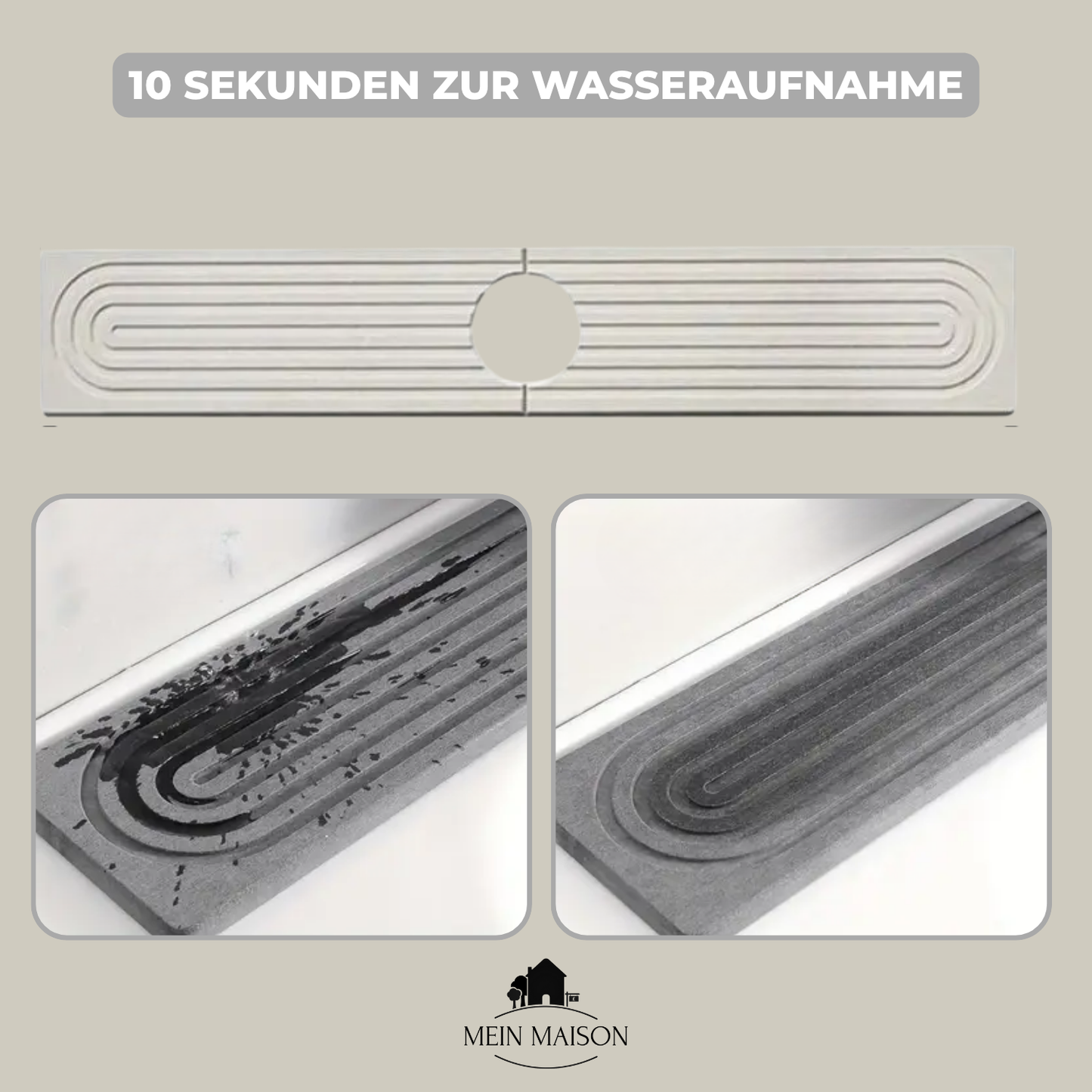 AquaStone Wasseraufnehmender Untersetzer