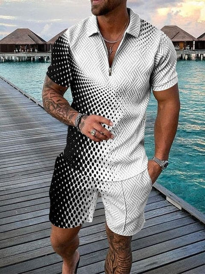 Herren Freizeit-Set Zweiteilig mit Aufdruck