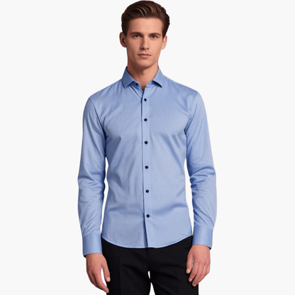 Herren Slimfit Langarmhemd