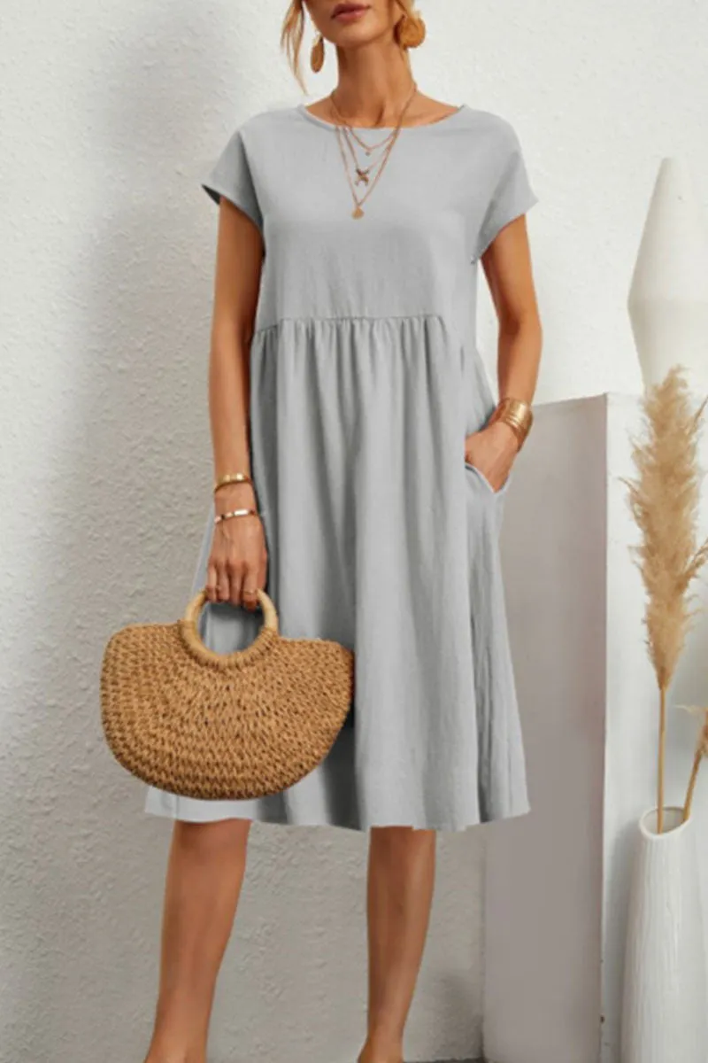Imogen Damen Patchwork-Kleid Zeitgemäß