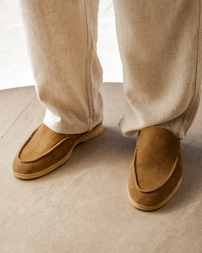 Herren Wildleder Slipper Old Money Style