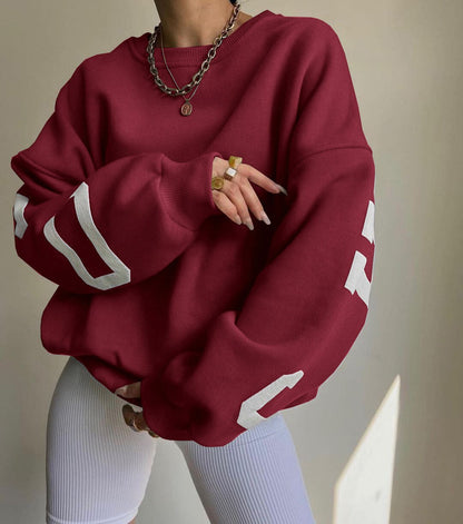 Damen Pullover Weite Passform Gleichmäßige Silhouette
