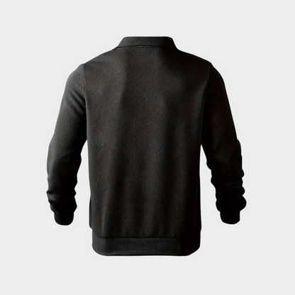 Herren Pullover Halbzipp Freizeitshirt