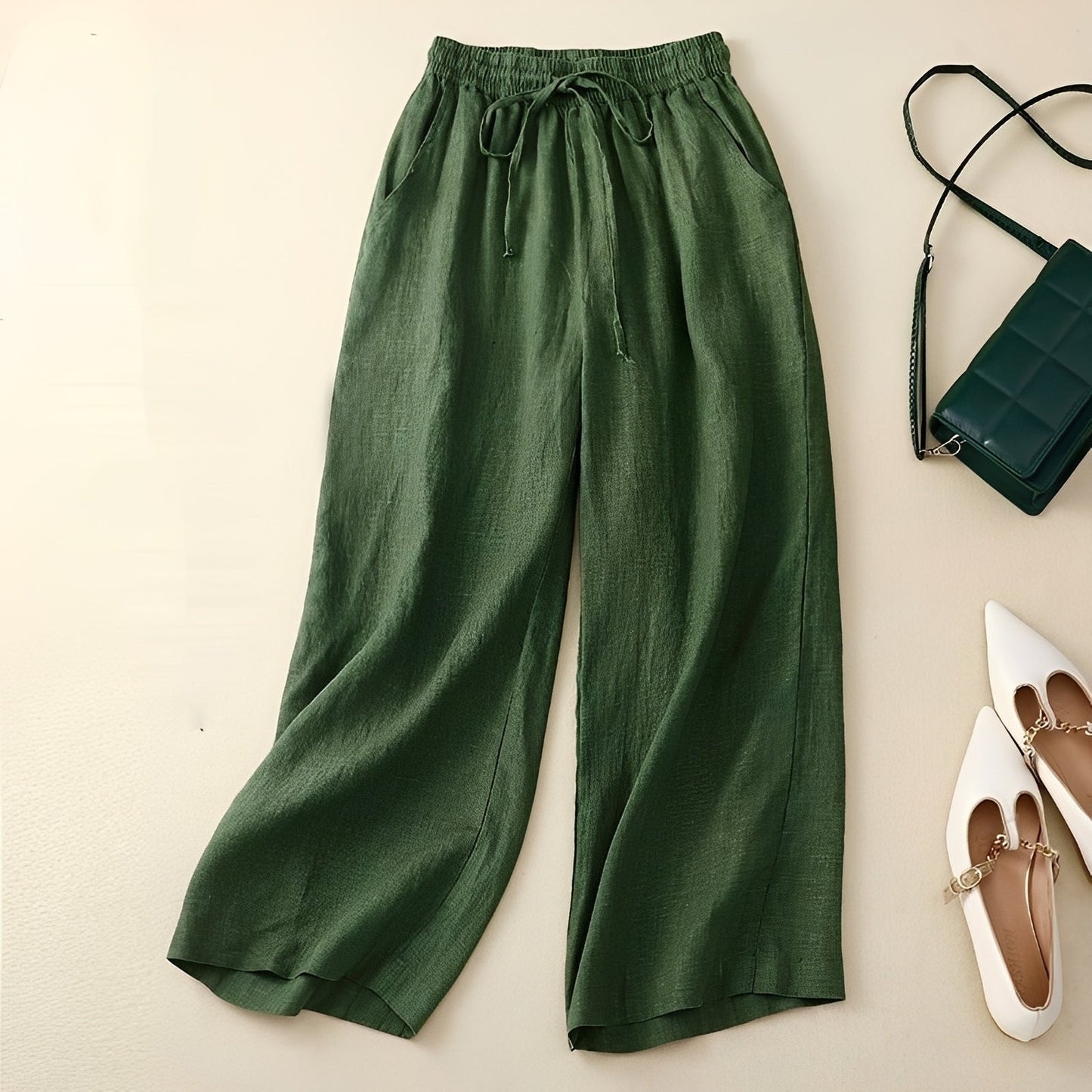 Karie Damen Comfort-Hose Leicht Locker Sitzend