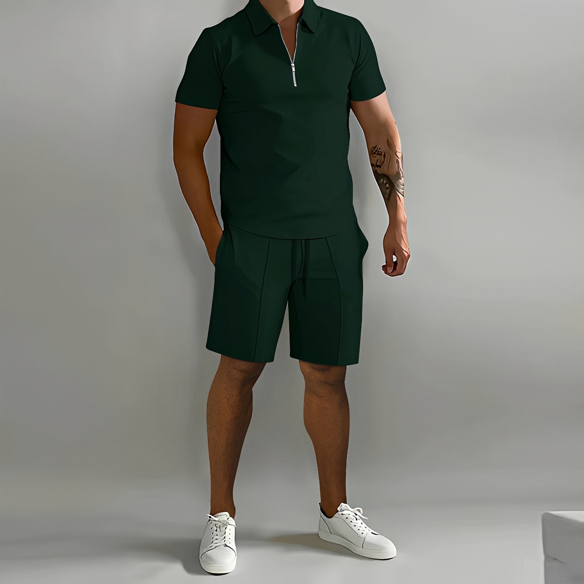 Herren Pullover Set Halb-Reißverschluss Stilvoll