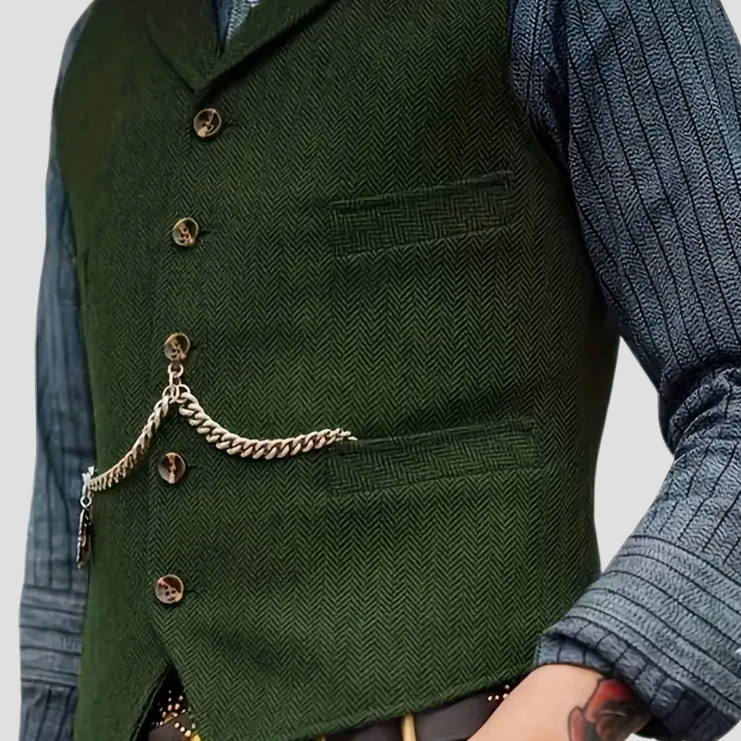 Herren Wollweste Tailored Look Vielseitig