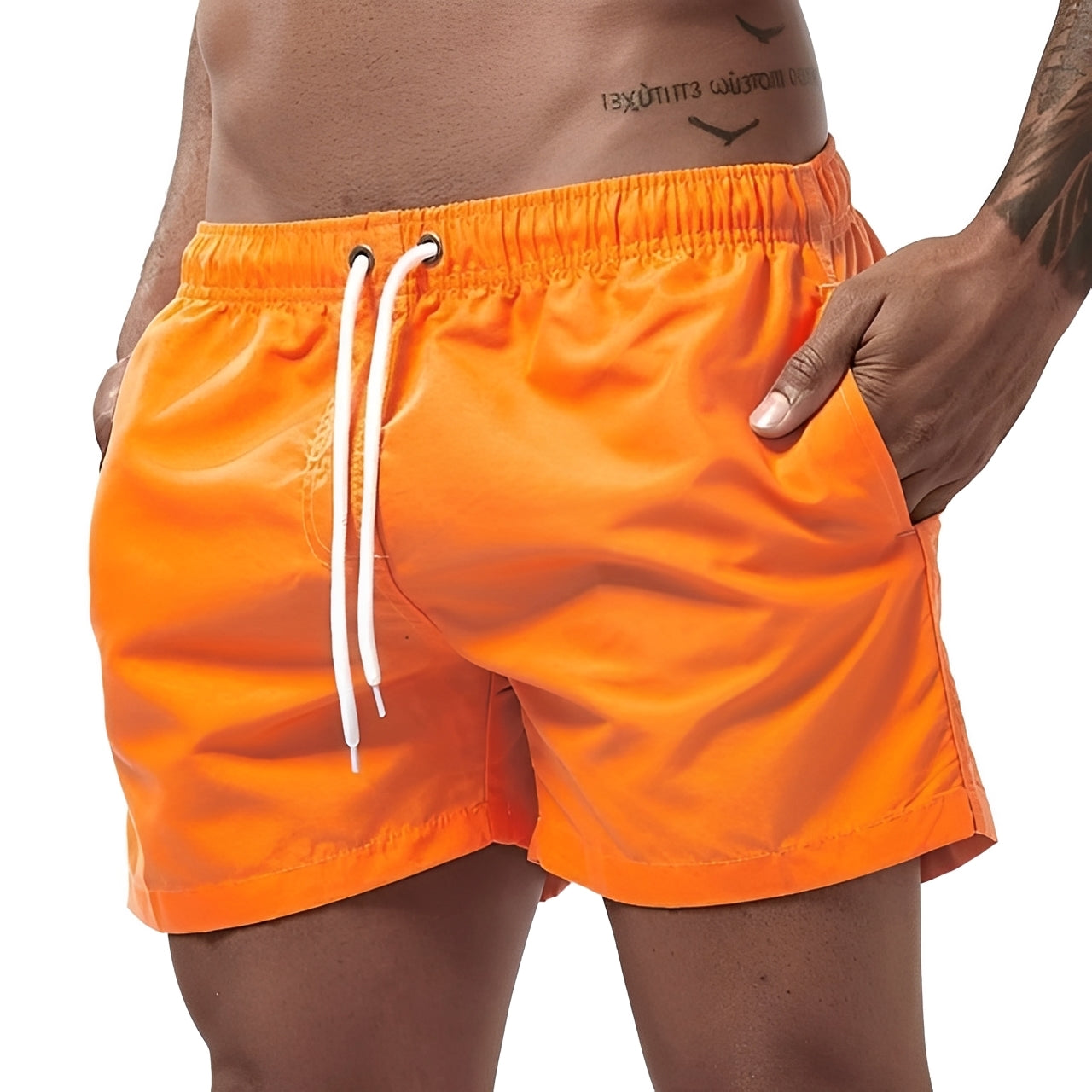 Herren Shorts Sommer Leicht Modisch Beige
