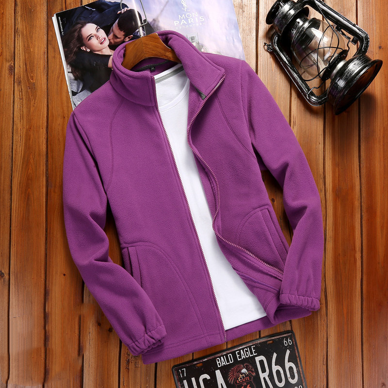 Damen Fleecejacke Reißverschluss Stehkragen