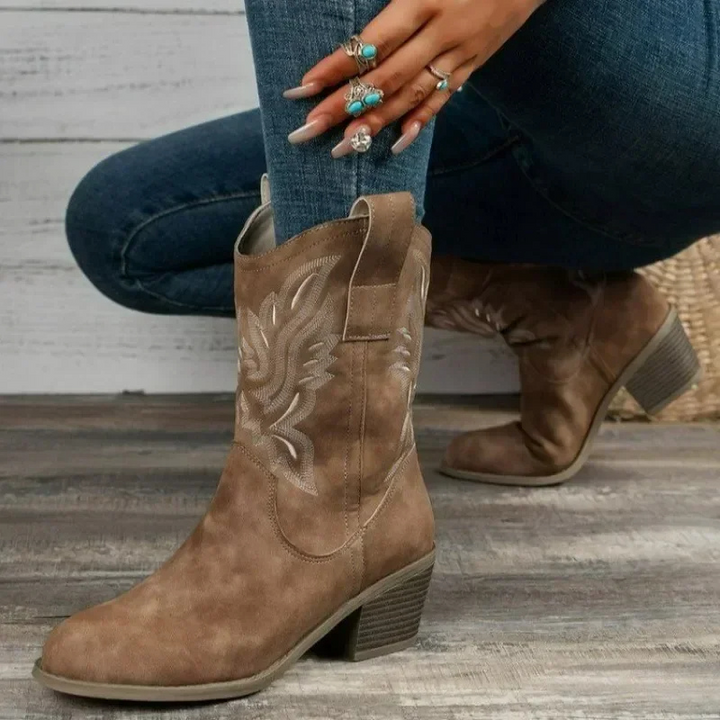 Norvielle Damen Westernstiefel Absatz