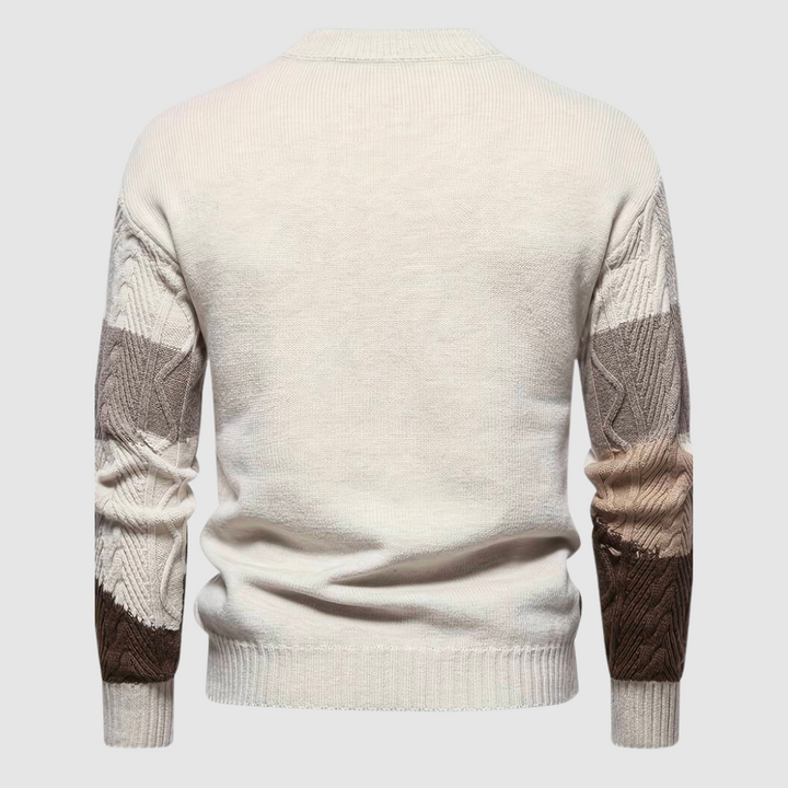 Herren Strickpullover Locker Freizeitpassform