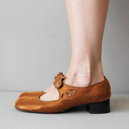 Damen Sandalen Keilabsatz Verstellbare Schnalle