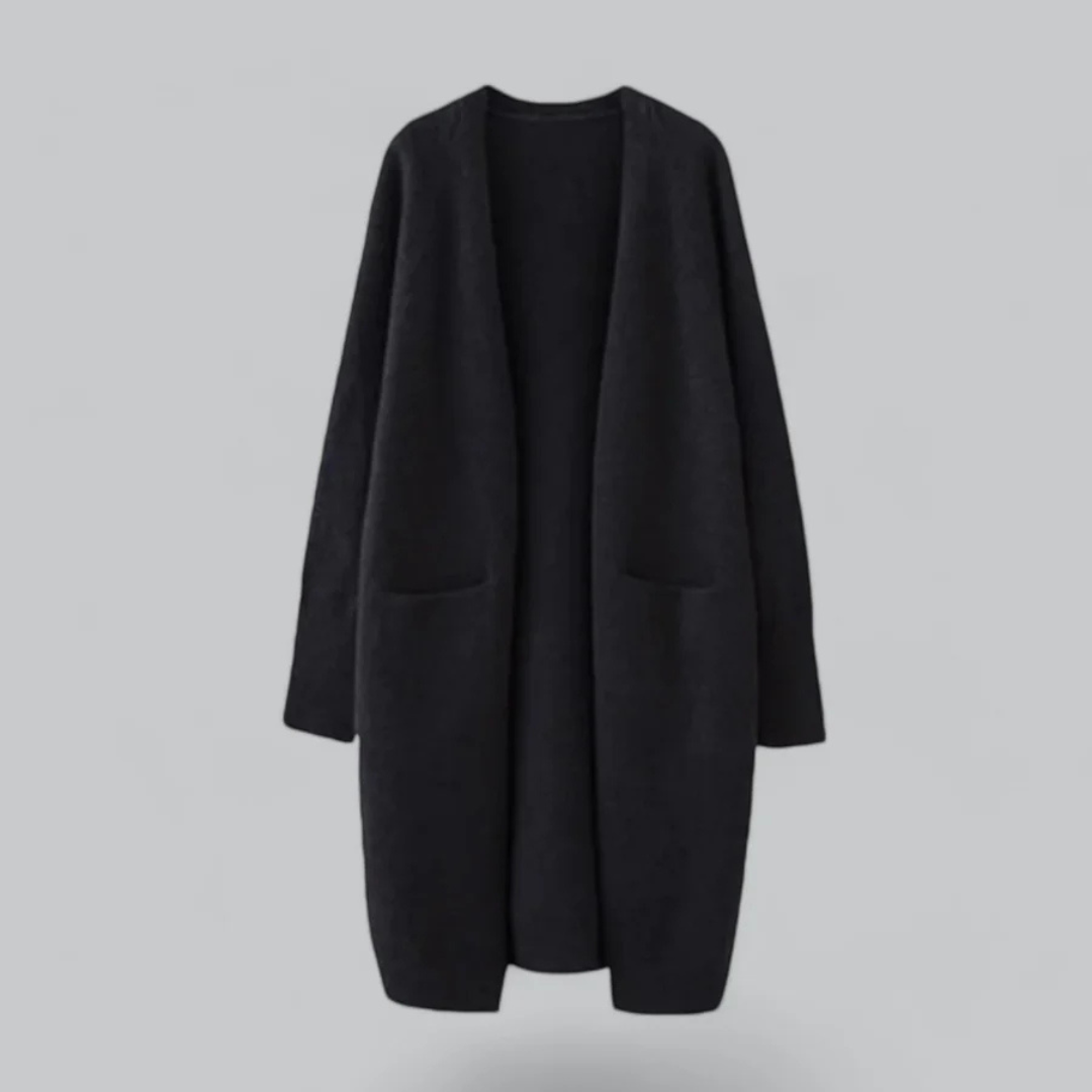 Damen Warme Strickjacke Offene Front - Norvielle
