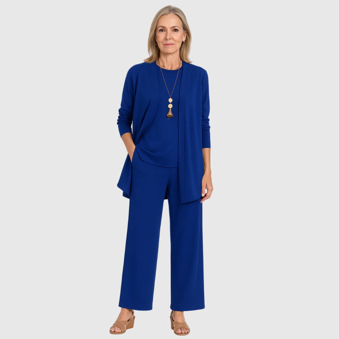 Damen Lounge Set 3-teilig aus Baumwolle