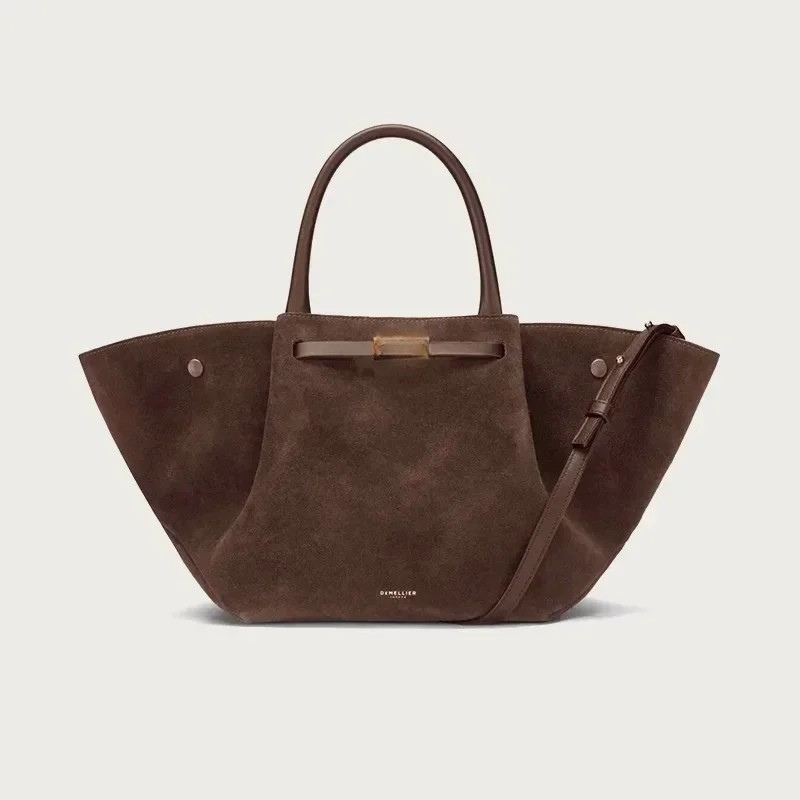 Damen Trapez-Tasche Leder Lässig