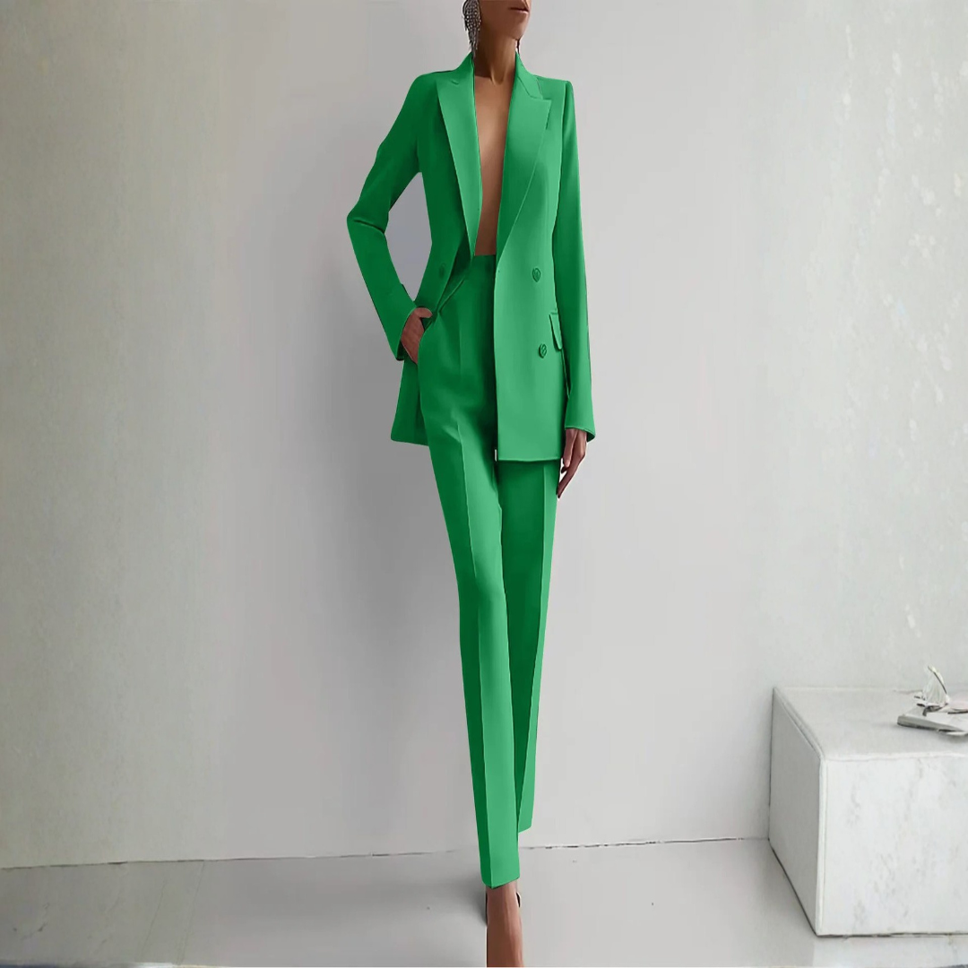Damen Zweiteiler Blazer Hosen Set