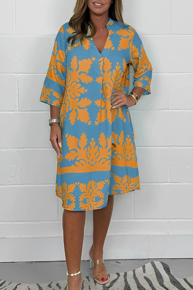 Damenkleid Entspannter Schnitt Stilvoll