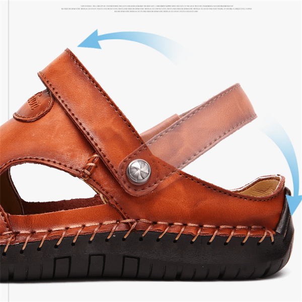 Herren Sandalen Weiches Leder Bequem