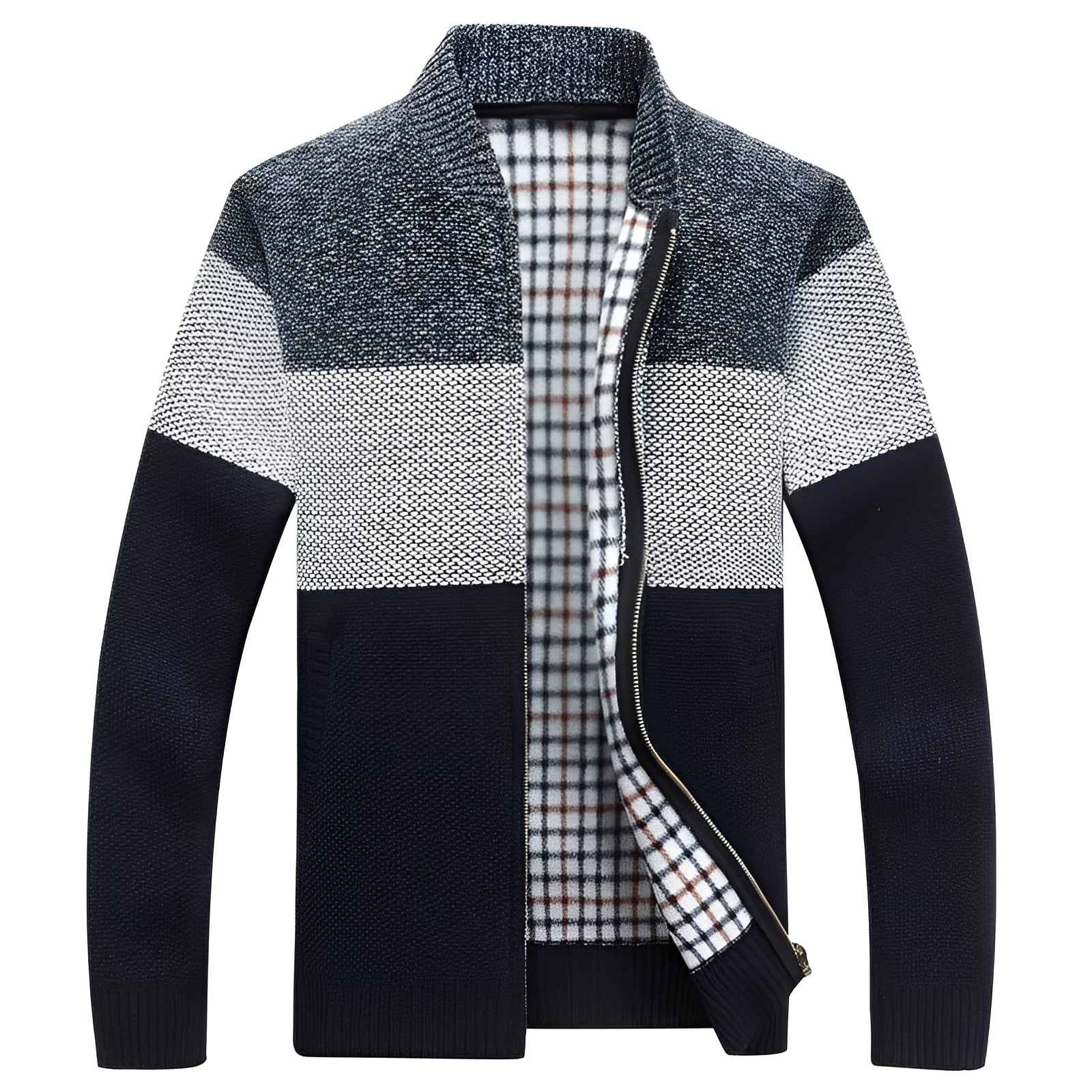 Norvielle Herren Freizeitjacke Fleece-Innenausstattung - Norvielle