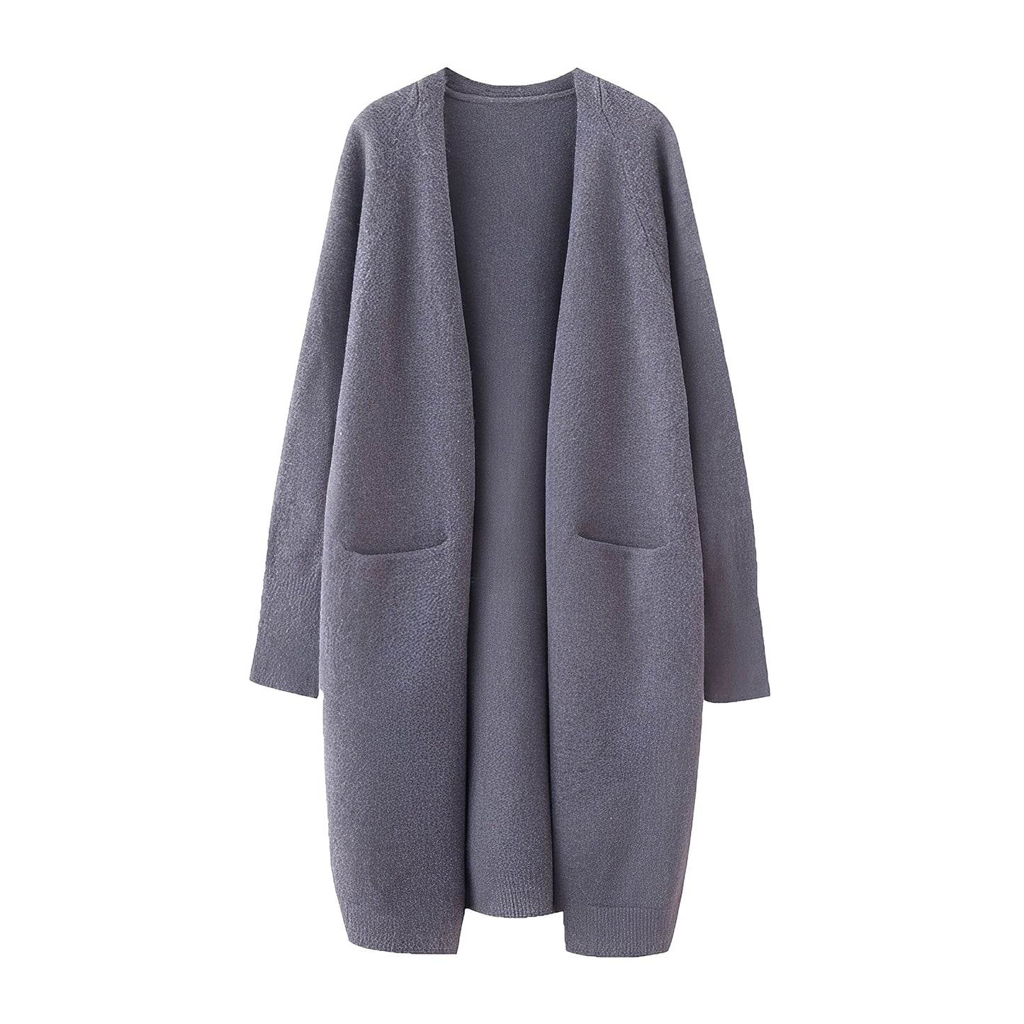Damen Cardigan Klassisch Langer Stil