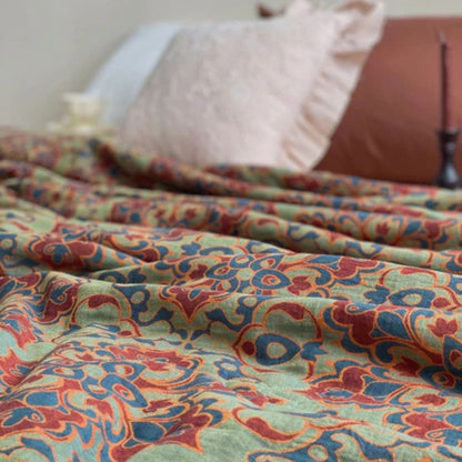 Sommerdecke Floral Lebhaftes Muster
