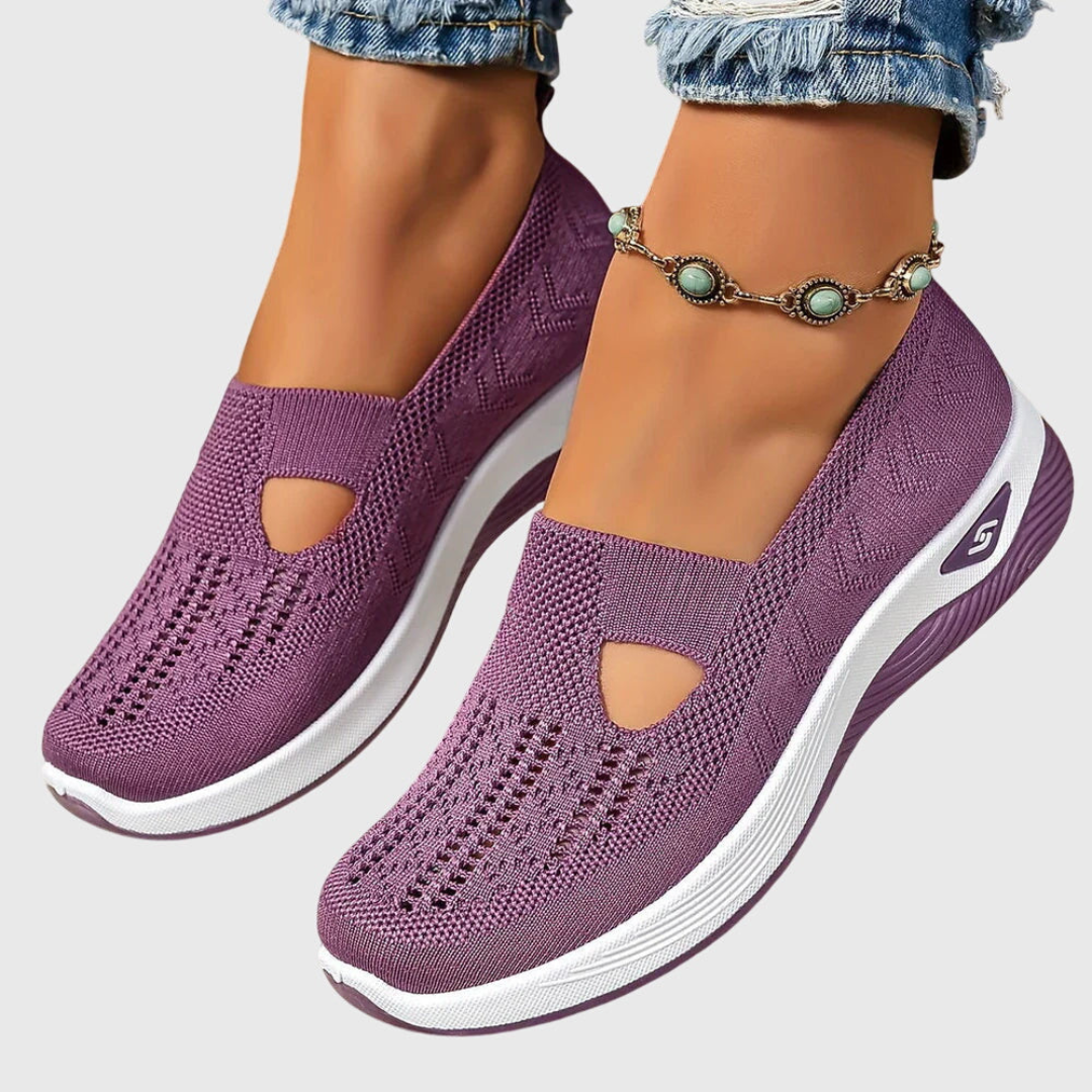 Damen Strick Sneakers Atmungsaktives Material