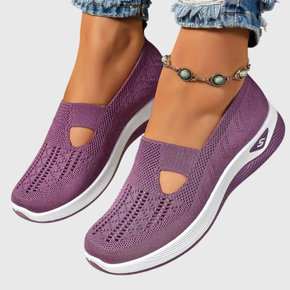 Damen Strick Sneakers Atmungsaktives Material