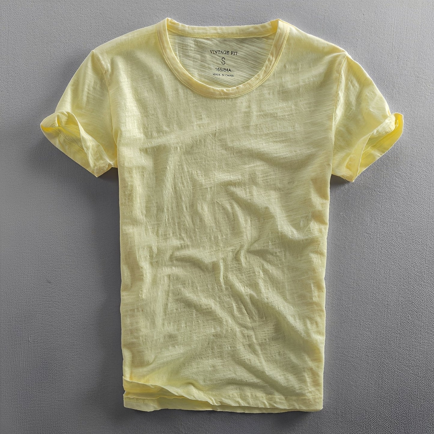 Herren Klassisches T-Shirt aus Baumwolle Weiß - Norvielle