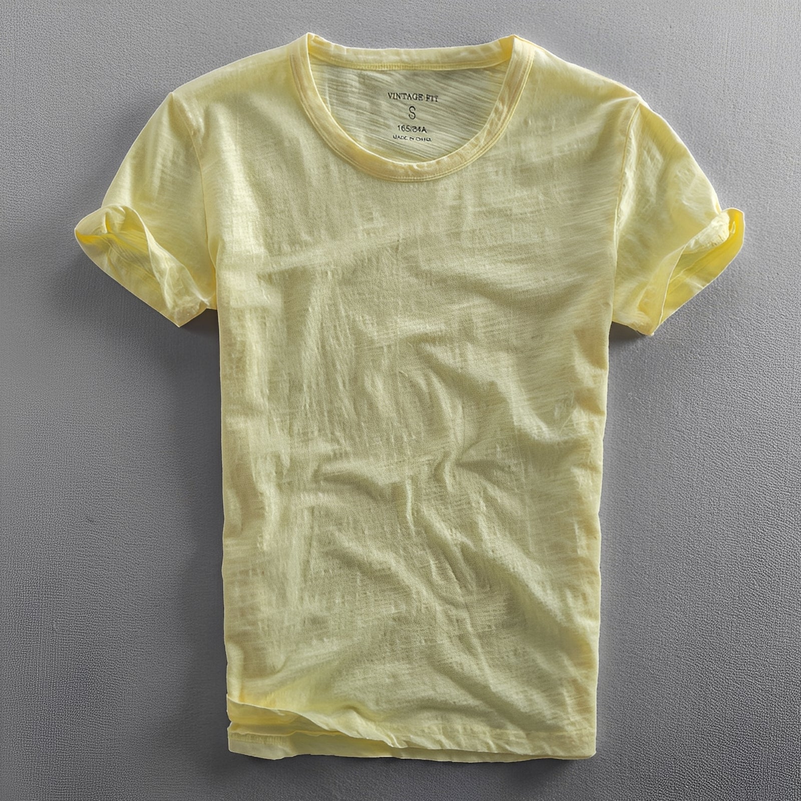 Herren Klassisches T-Shirt aus Baumwolle Weiß - Norvielle