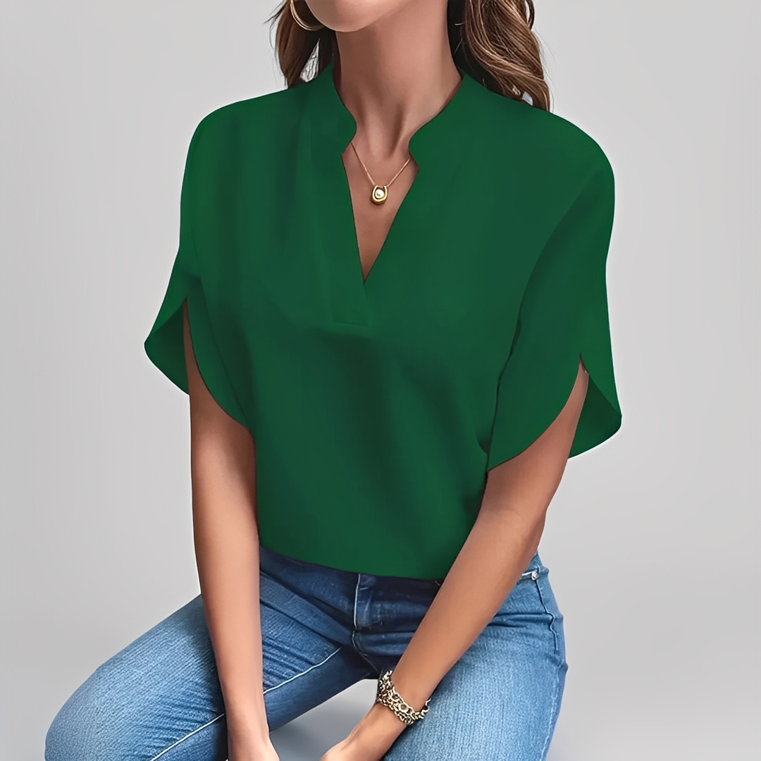 Damen Bluse Elegantes Design aus Seide Weiß
