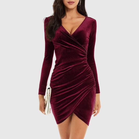 Elegantes Damenkleid aus Samt - Norvielle