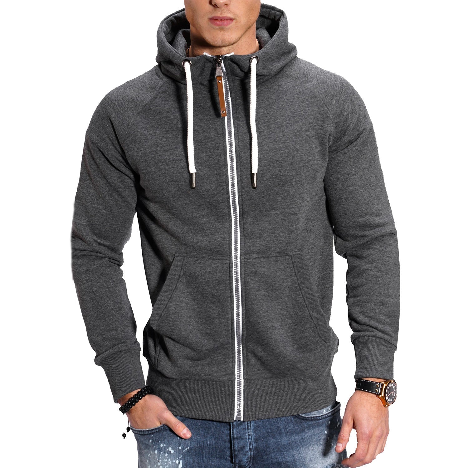 Herren Sportjacke Kapuze Modern - Norvielle