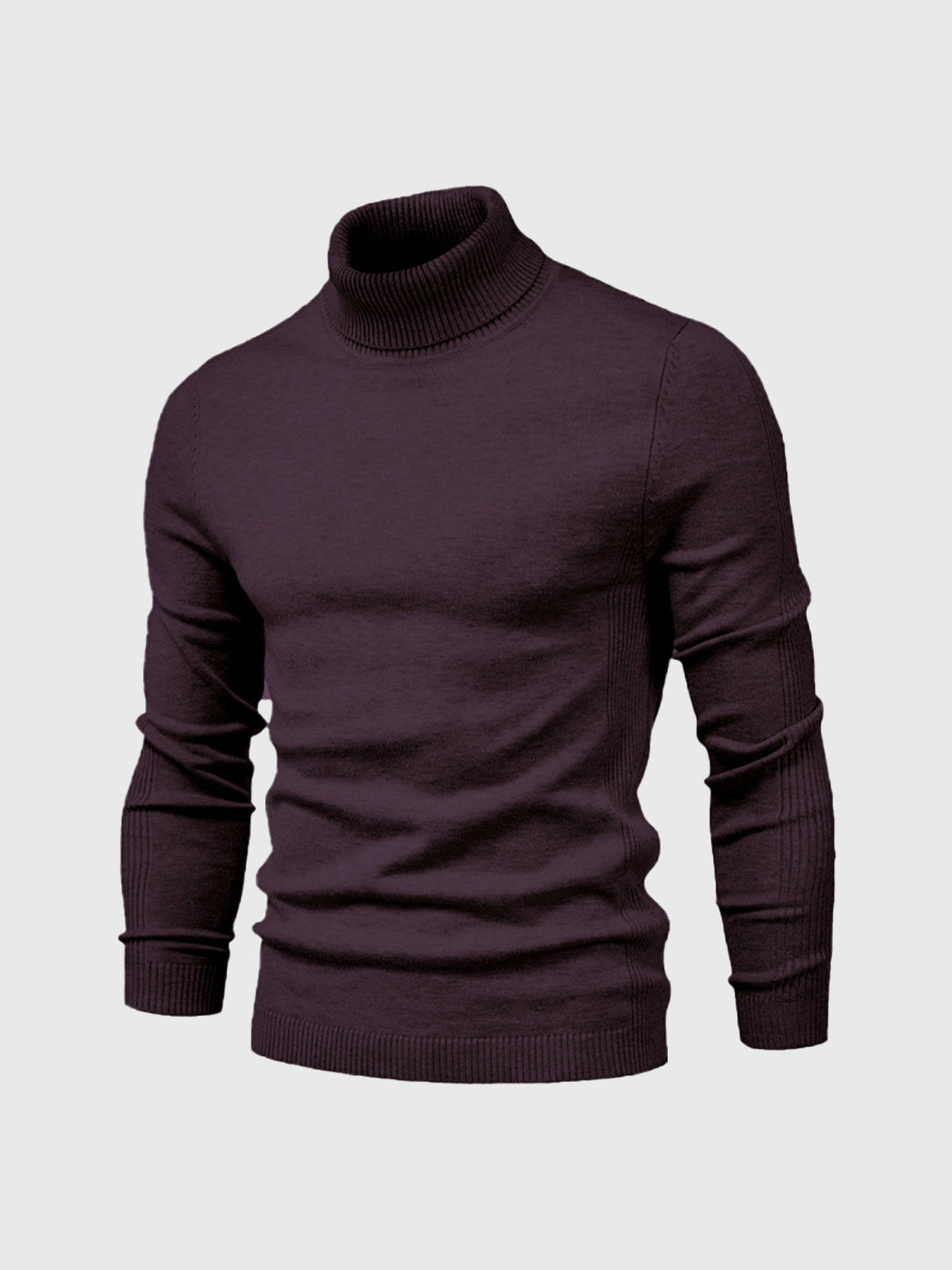 Herren Rollkragenpullover Kurz Waschbar