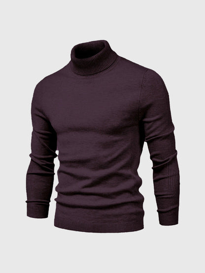 Herren Rollkragenpullover Kurz Waschbar