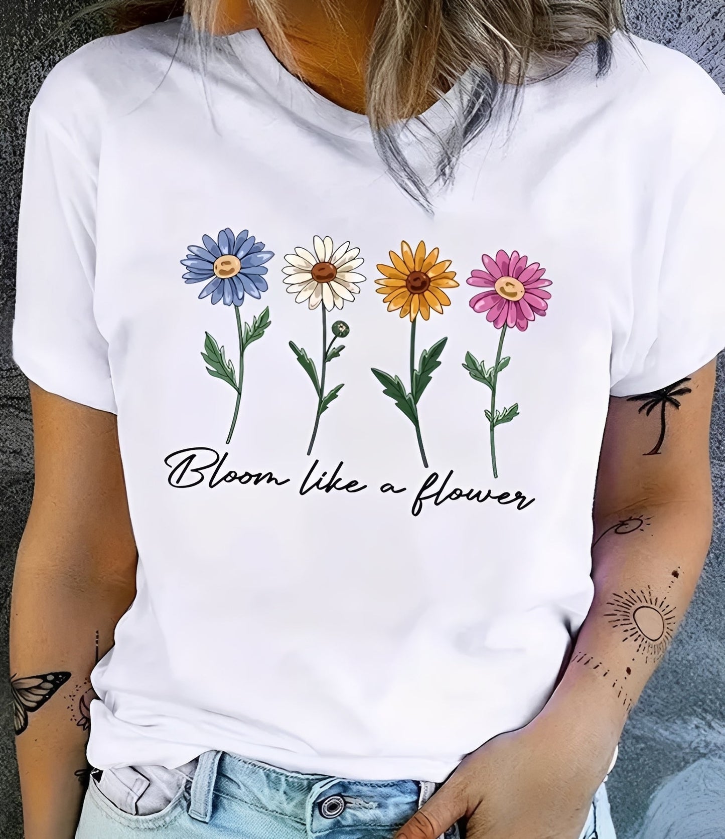 Damen T-Shirt Modisch Bedruckt