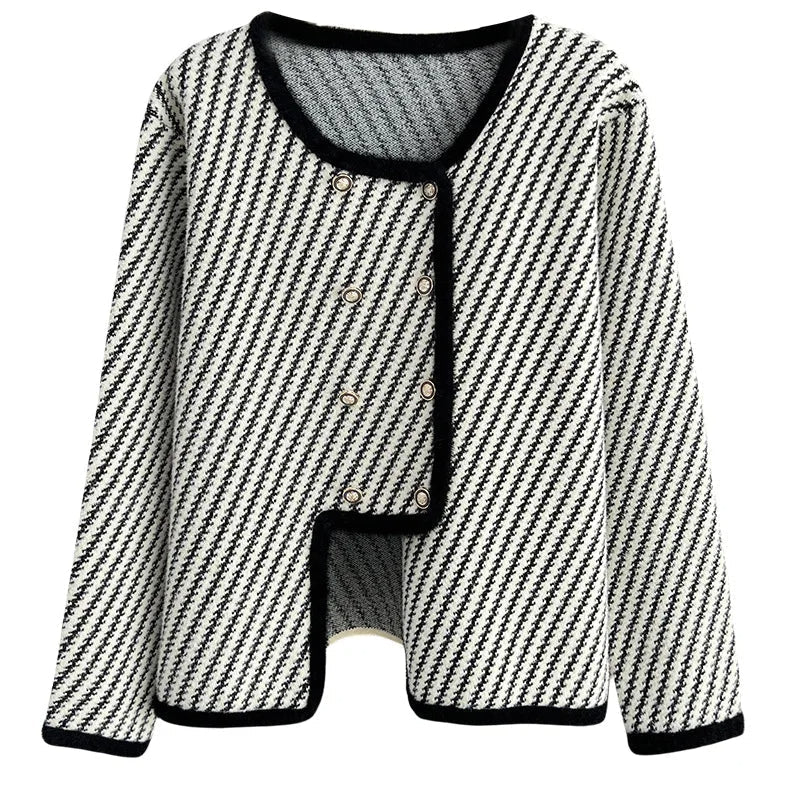 Norvielle Damen Bouclé-Jacke Elegantes Design