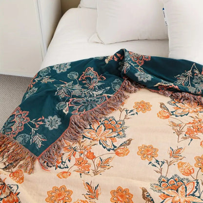 Rustikale Boho-Decke Gemütlich Wollig
