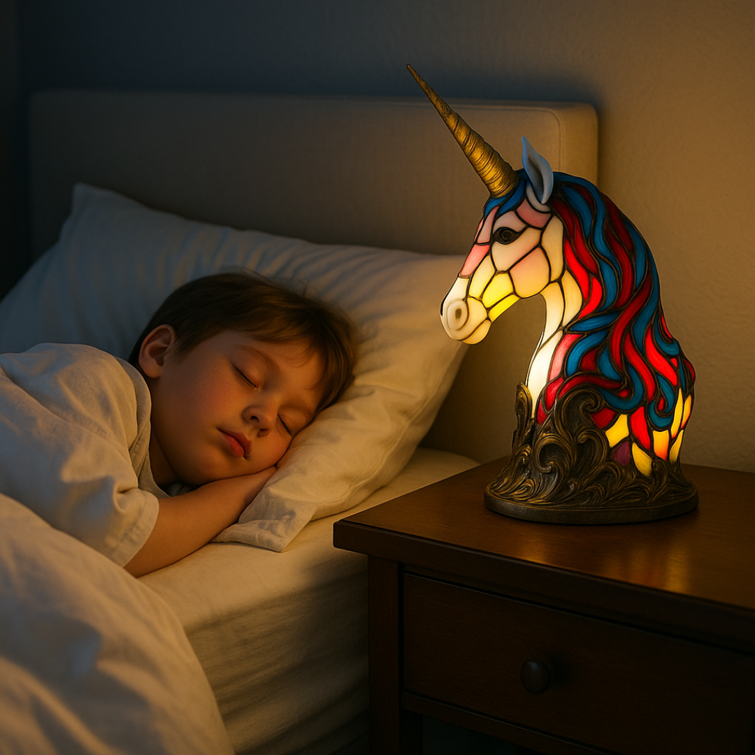 Handgefertigte Herzlampe aus Glas mit weichem Licht