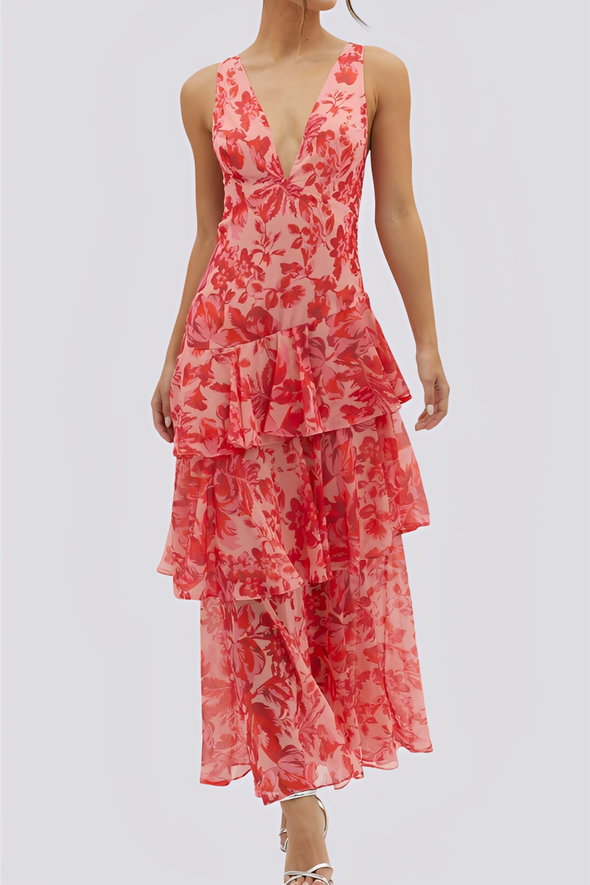 Tiffany Damen Maxikleid Neckholder
