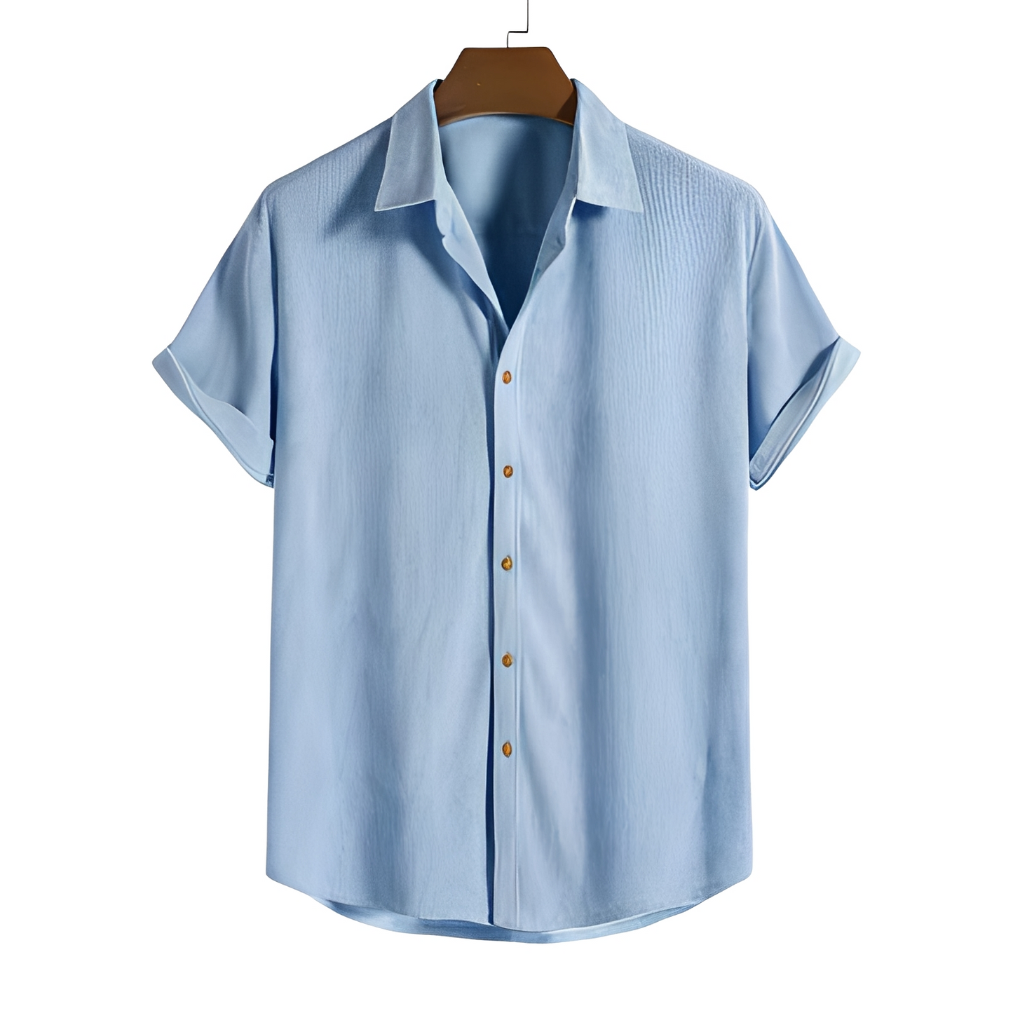 Herren Sommerhemd Baumwolle Hochkomfort Beige