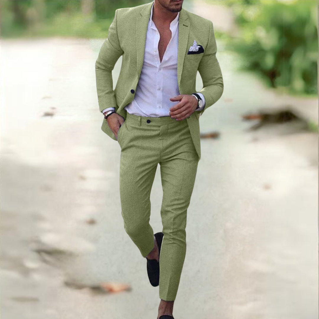 Ezra Herren Anzug Jacke Hose Elegant