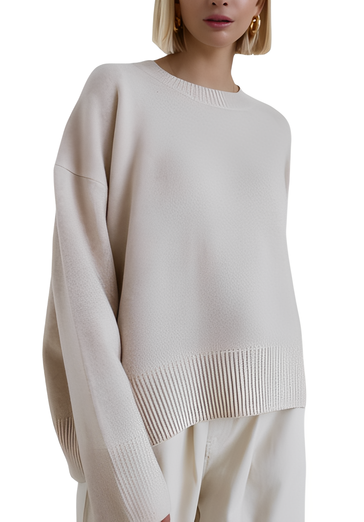 Damen Oversize Pullover Großzügig
